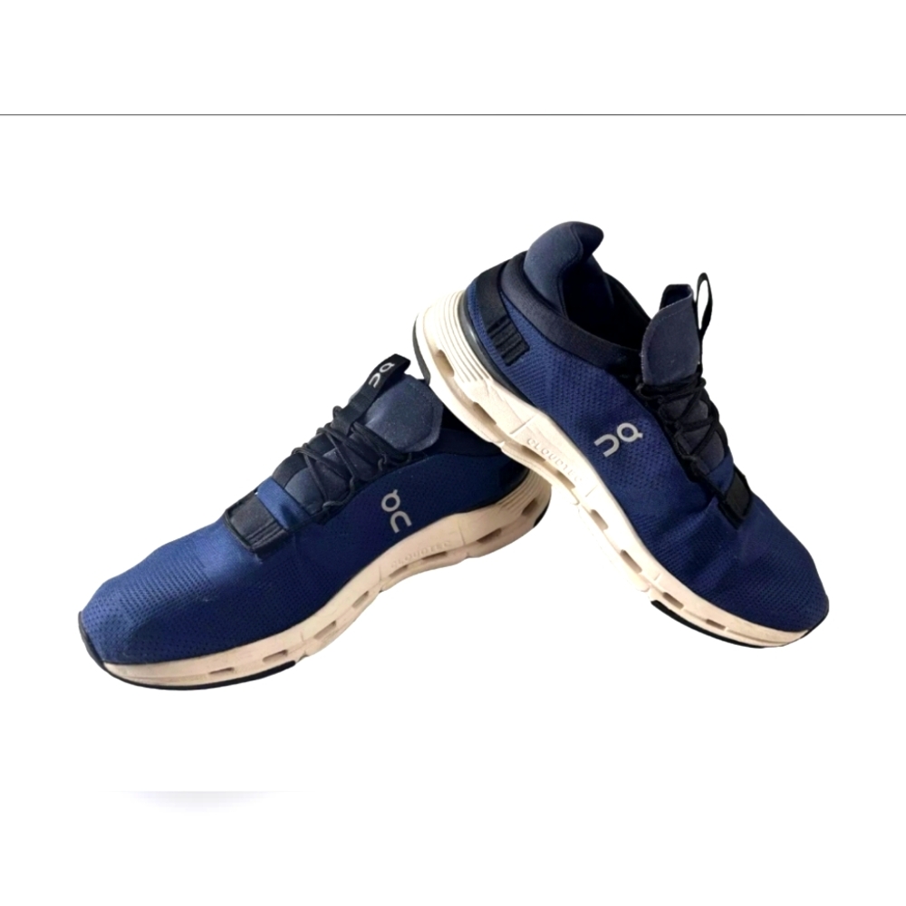 On Cloudnova Navy Blue White Mens Size 13 Running Sneakers Shoes